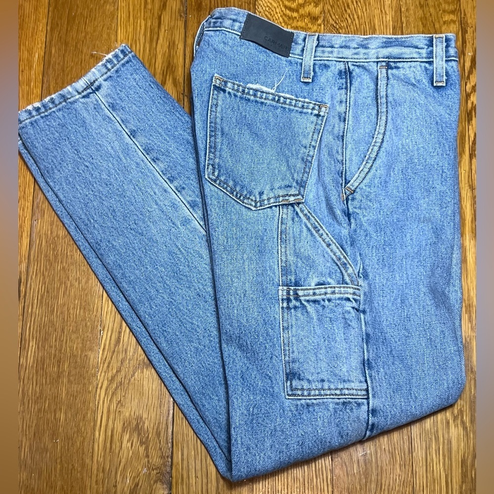 CARMAR Distressed Relaxed Fit Carpenter Jeans